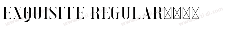 Exquisite Regular字体转换